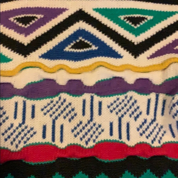 Vintage retro colorful ugly sweater size M - Picture 2 of 6